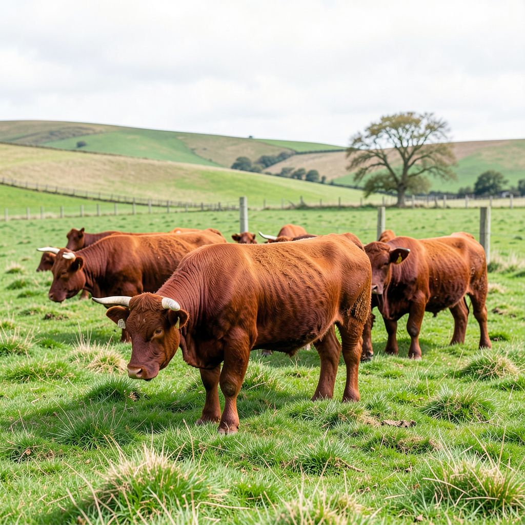 Sussex cattle's pasture-fed diet key to distinctive beef flavour